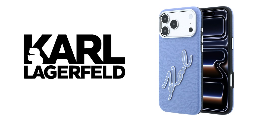 Dėklas Karl Lagerfeld Smooth Big Resin Signature Logo Case for iPhone 18 Pro / 17 Pro - Mėlyna aprašymas - Prekės nuotrauka