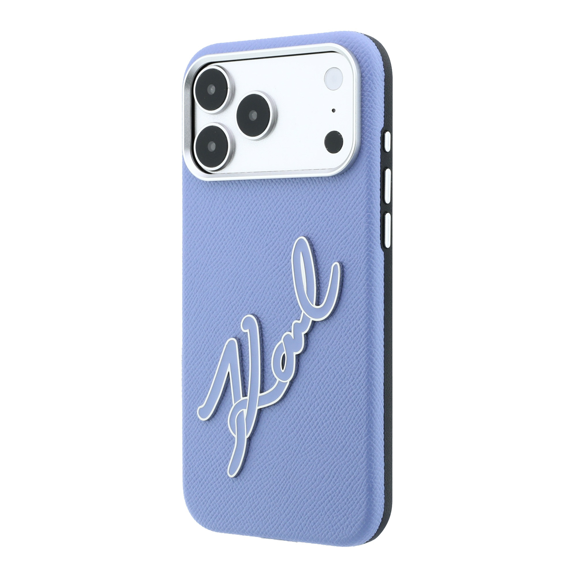 Dėklas Karl Lagerfeld Smooth Big Resin Signature Logo Case for iPhone 18 Pro / 17 Pro - Mėlyna aprašymas - Prekės nuotrauka