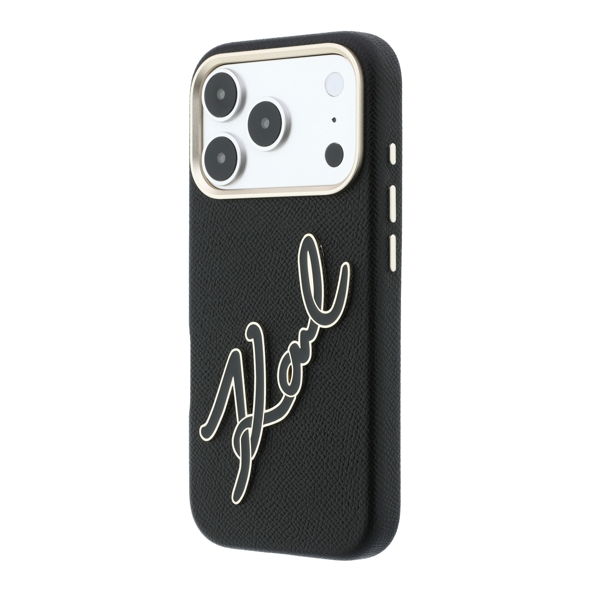 Dėklas Karl Lagerfeld Smooth Big Resin Signature Logo Case for iPhone 18 Pro / 17 Pro - Juodas aprašymas - Prekės nuotrauka