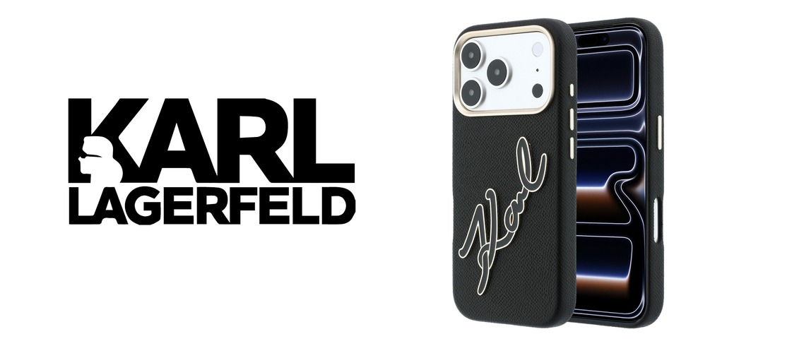 Dėklas Karl Lagerfeld Smooth Big Resin Signature Logo Case for iPhone 18 Pro / 17 Pro - Juodas aprašymas - Prekės nuotrauka