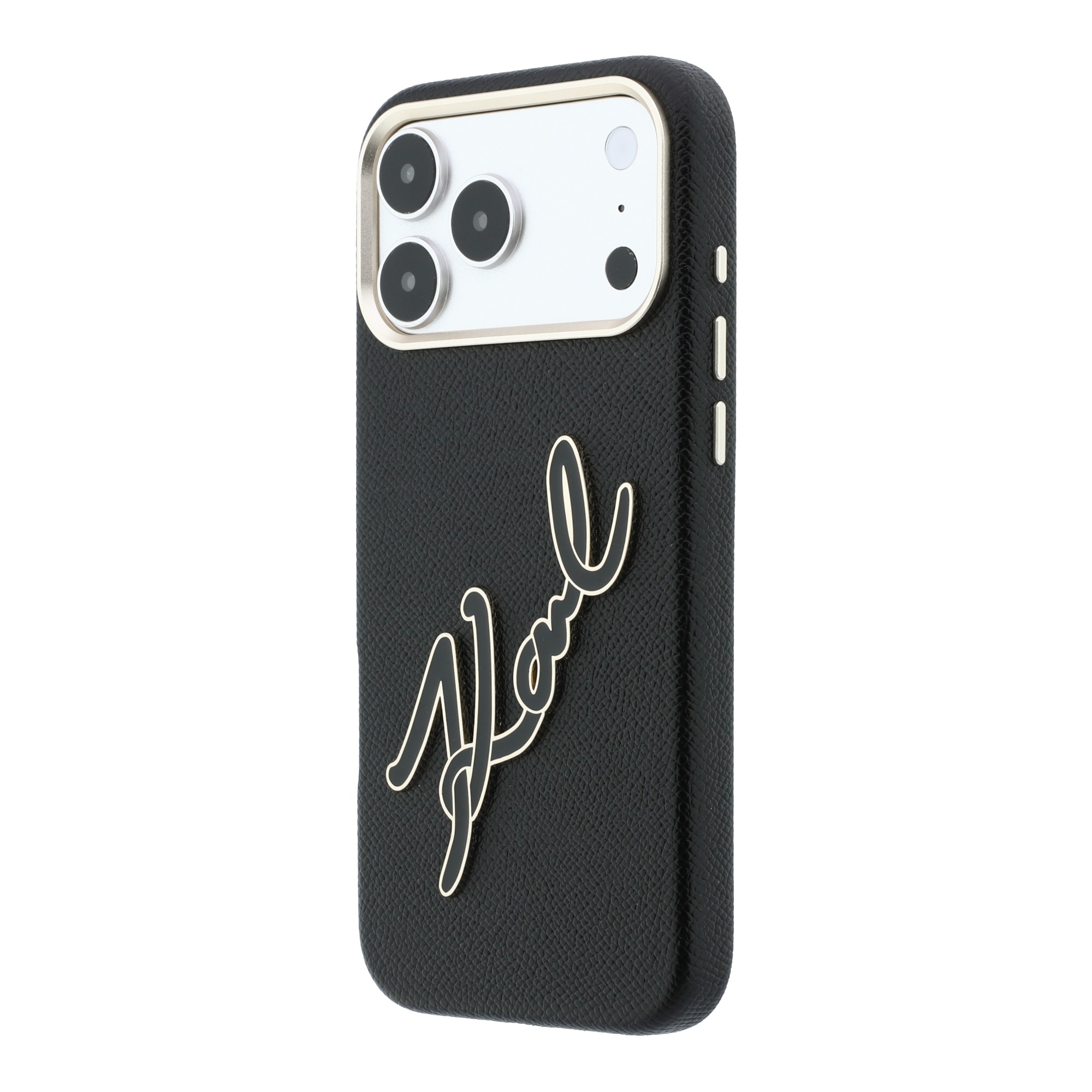 Dėklas Karl Lagerfeld Smooth Big Resin Signature Logo Case for iPhone 18 Pro Max / 17 Pro Max - Juodas aprašymas - Prekės nuotrauka