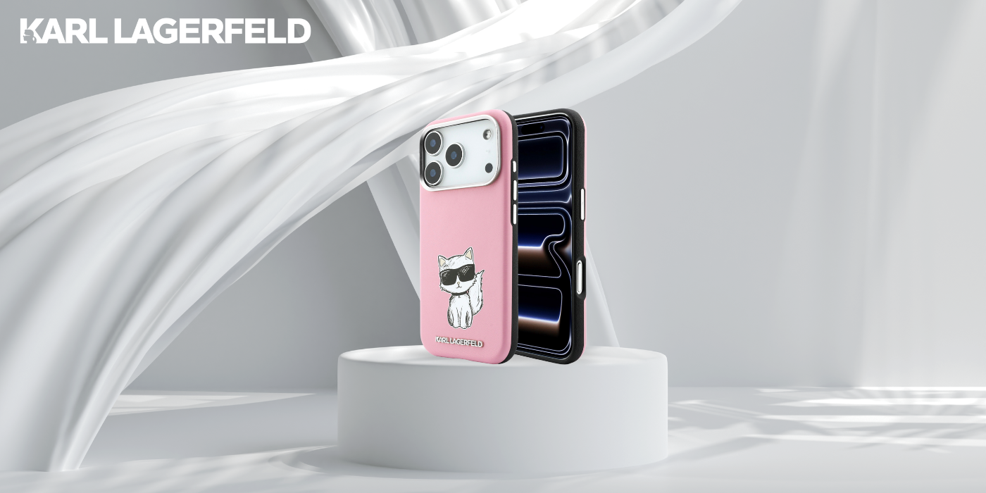 Karl Lagerfeld Smooth Choupette Sketch MagSafe dėklas, skirtas iPhone 18 Pro / 17 Pro - Rožinė aprašymas - Prekės nuotrauka