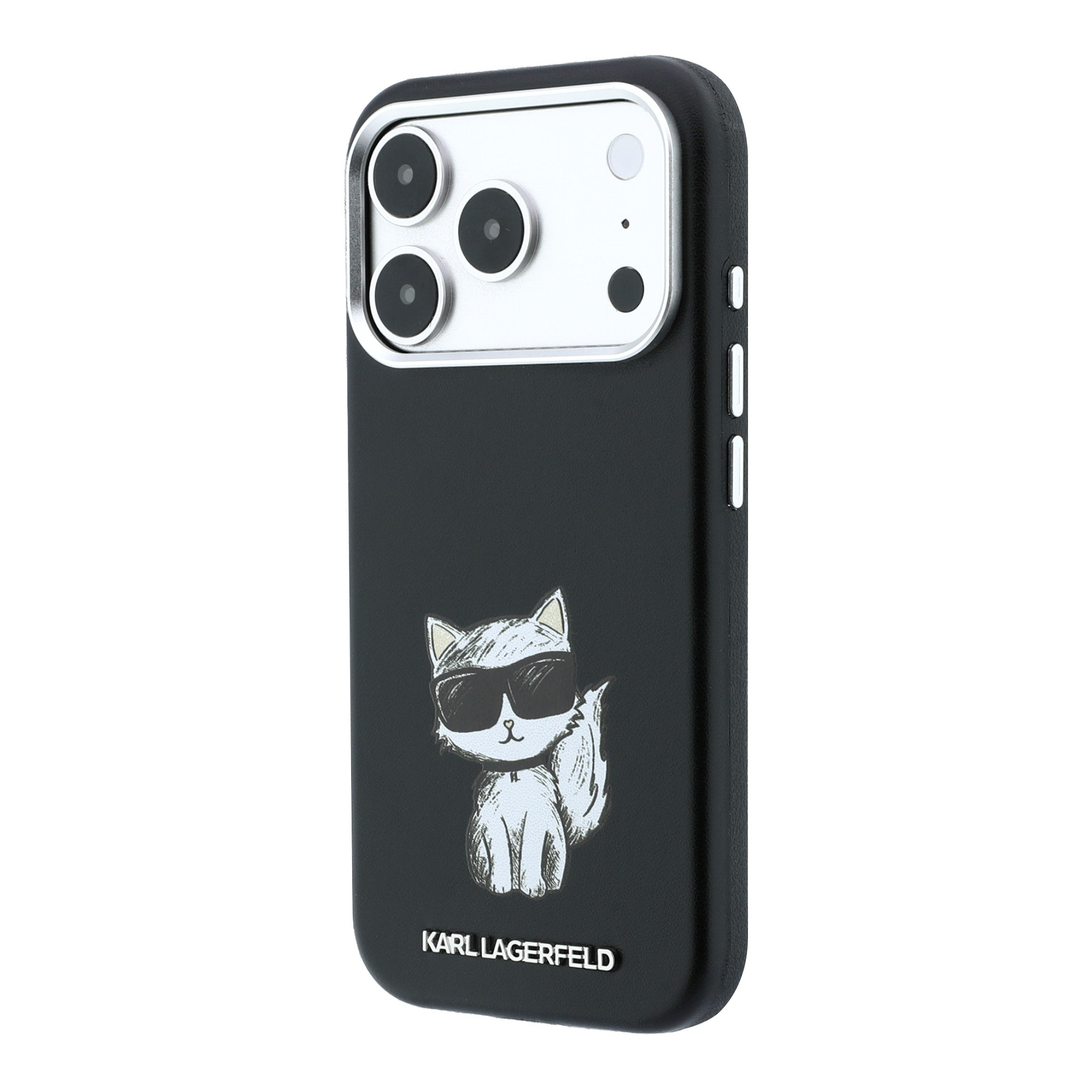 Karl Lagerfeld Smooth Choupette Sketch MagSafe dėklas iPhone 18 Pro Max / 17 Pro Max - Juodas aprašymas - Prekės nuotrauka