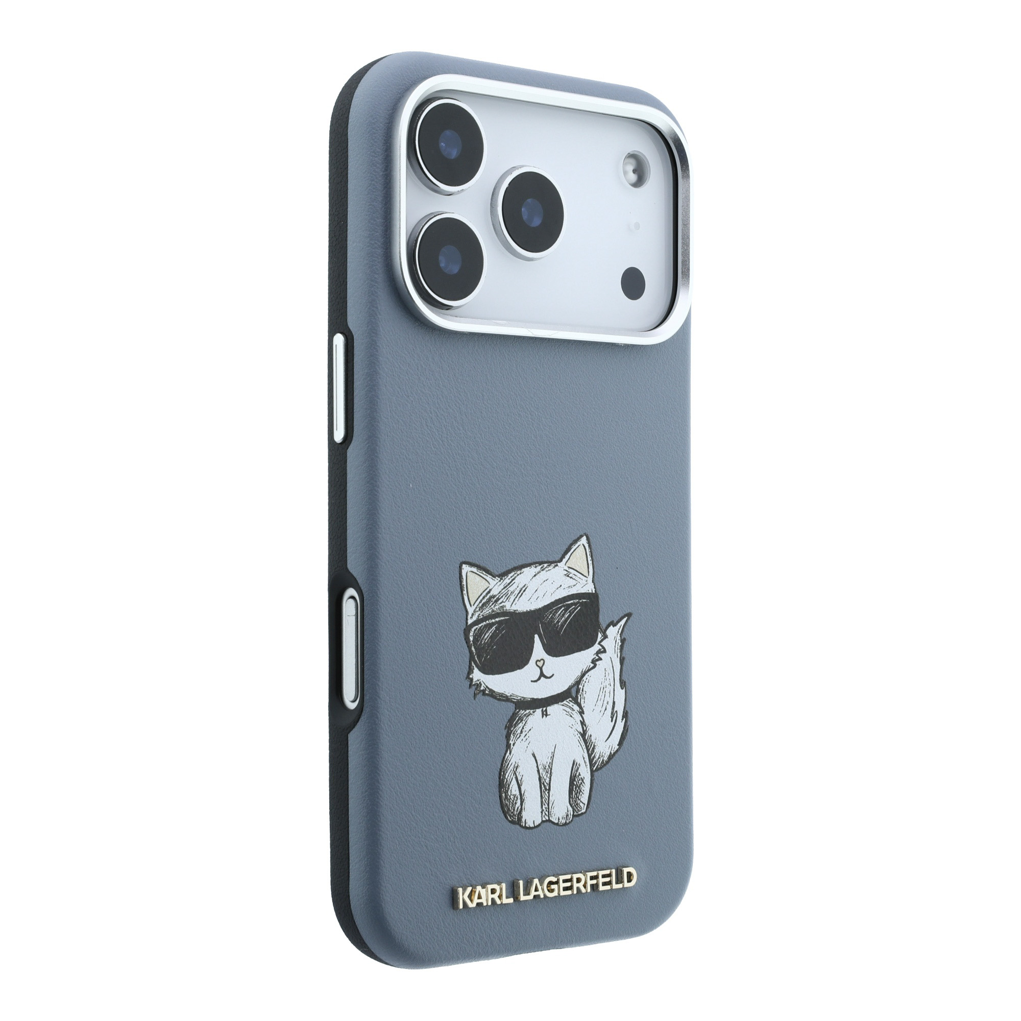 Karl Lagerfeld Smooth Choupette Sketch MagSafe dėklas, skirtas iPhone 18 Pro / 17 Pro - šviesiai mėlynas aprašymas - Prekės nuotrauka