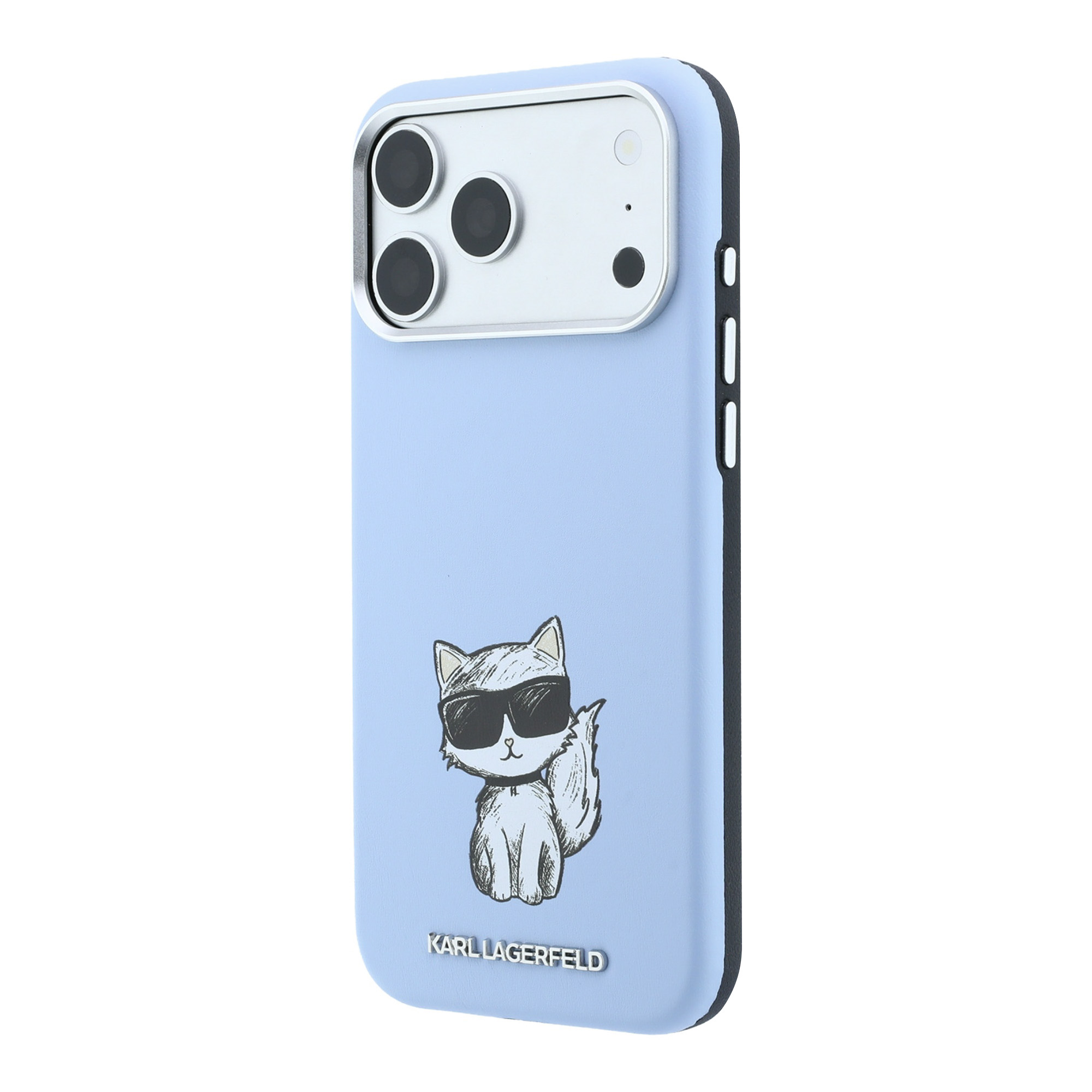 Dėklas Karl Lagerfeld Smooth Choupette Sketch MagSafe Case for iPhone 18 Pro Max / 17 Pro Max - Light Mėlyna aprašymas - Prekės nuotrauka