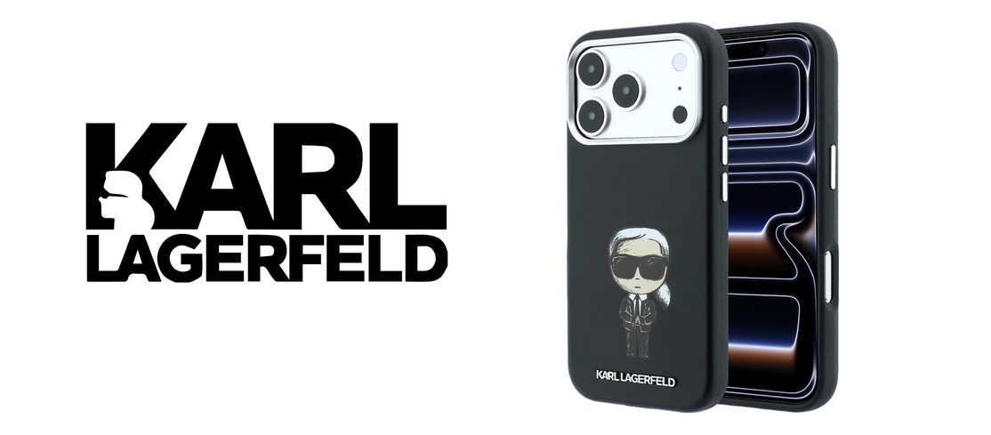 Karl Lagerfeld Smooth Ikonik Sketch MagSafe dėklas iPhone 18 Pro Max / 17 Pro Max - Juodas aprašymas - Prekės nuotrauka