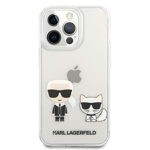 Dėklas Karl Lagerfeld Transparent Karl & Choupette Case for iPhone 13 Pro / 13 - Transparent aprašymas - Prekės nuotrauka