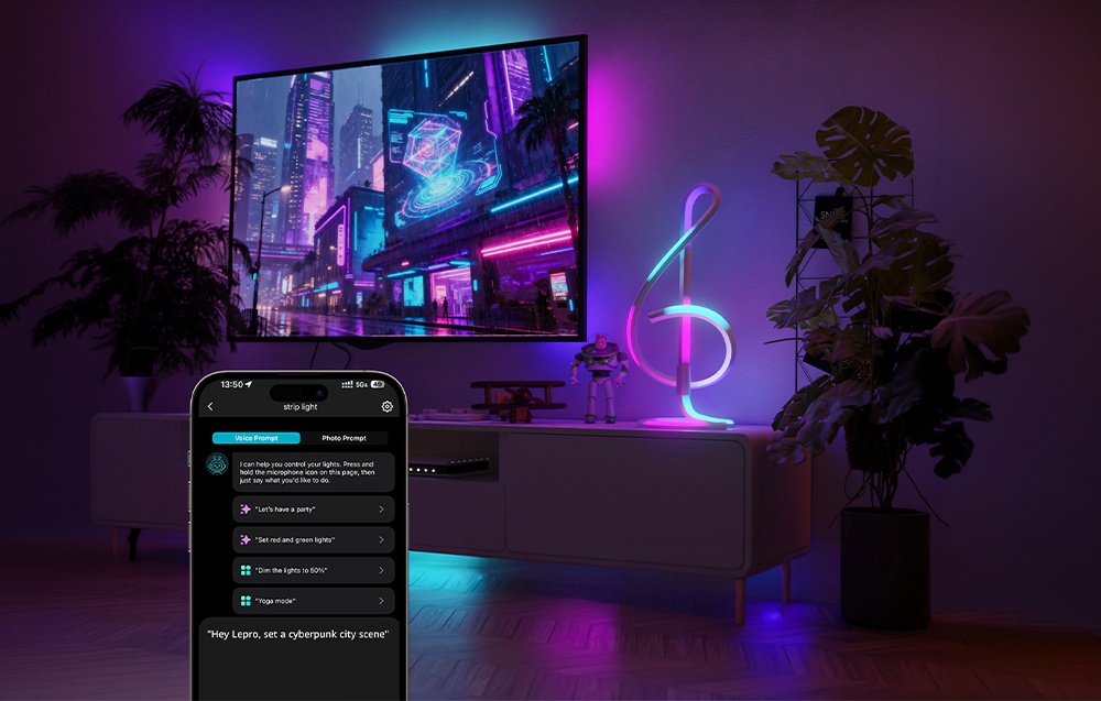 LEPRO TB2 RGB Desk Lamp aprašymas - Prekės nuotrauka