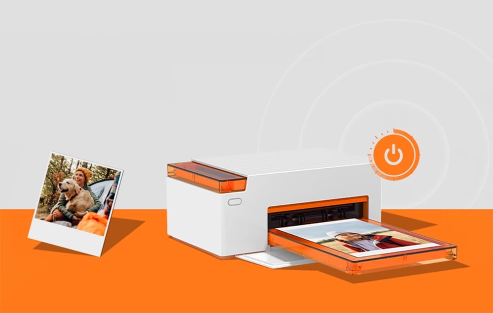Liene Amber M110 4x6" Portable Photo Spausdintuvas with 60 sheets of 4x6" photo paper aprašymas - Prekės nuotrauka