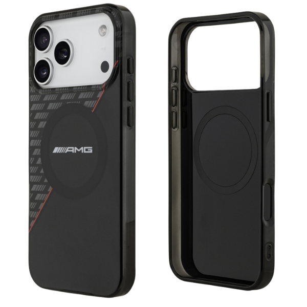Dėklas Mercedes AMG IML Double Layer Rhombs MagSafe Case for iPhone 18 Pro Max / 17 Pro Max - Juodas and Raudona aprašymas - Prekės nuotrauka