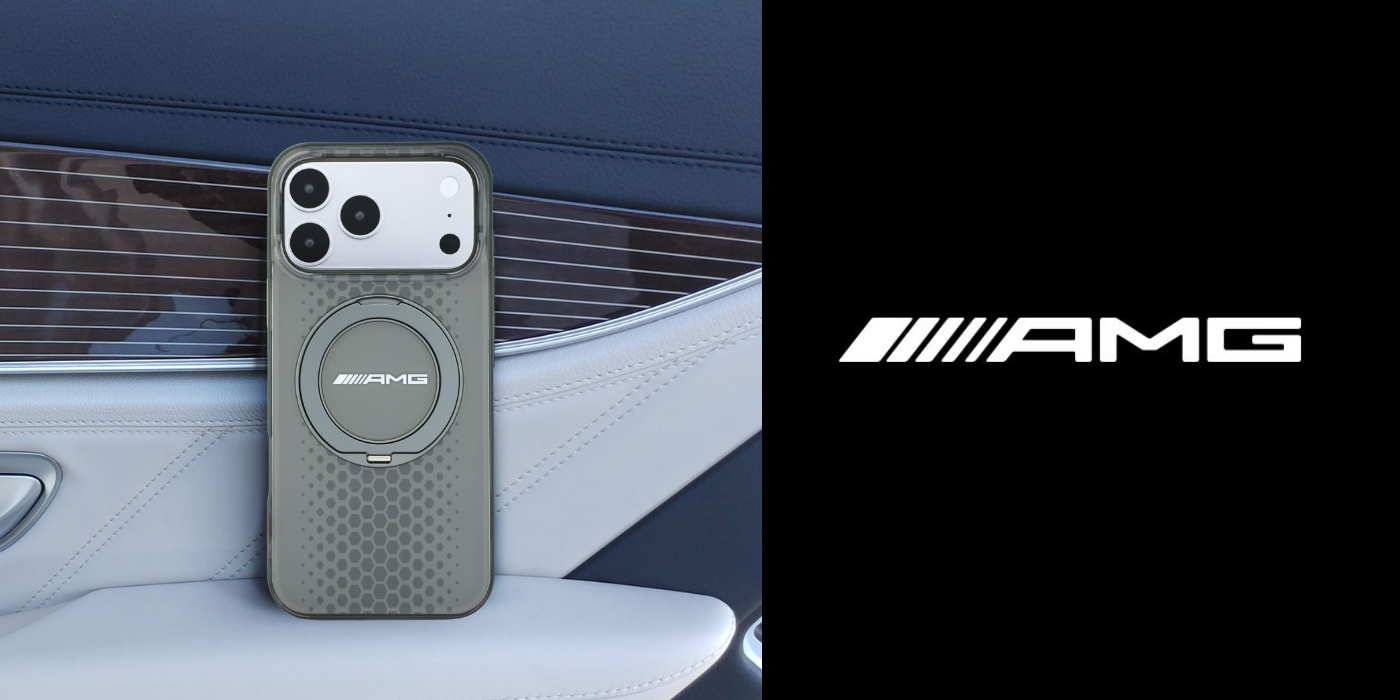 Dėklas Mercedes AMG IML Double Layer Urban Line Case with Ring Stand MagSafe for iPhone 18 Pro Max / 17 Pro Max - Gray aprašymas - Prekės nuotrauka