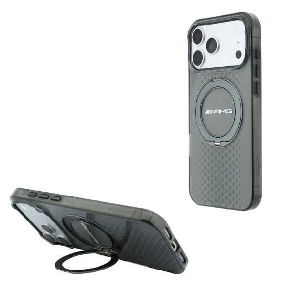 Dėklas Mercedes AMG IML Double Layer Urban Line Case with Ring Stand MagSafe for iPhone 18 Pro Max / 17 Pro Max - Gray aprašymas - Prekės nuotrauka