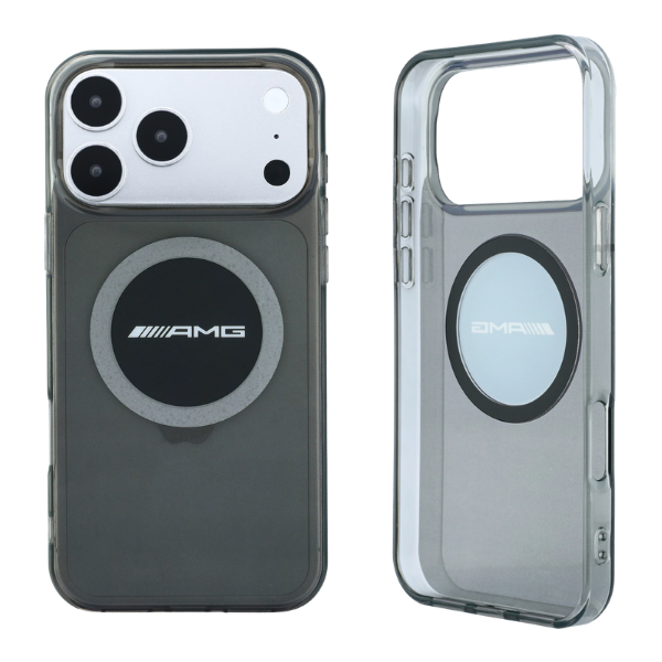 Dėklas Mercedes AMG IML Transparent Bicolor Block MagSafe Case for iPhone 18 Pro Max / 17 Pro Max - Juodas and Gray aprašymas - Prekės nuotrauka