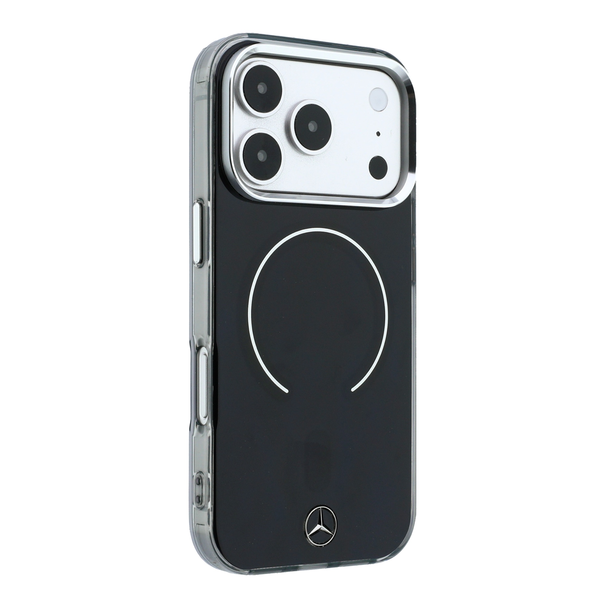 Dėklas Mercedes Double Layer Iconic Logo MagSafe Case for iPhone 18 Pro Max / 17 Pro Max - Juodas aprašymas - Prekės nuotrauka