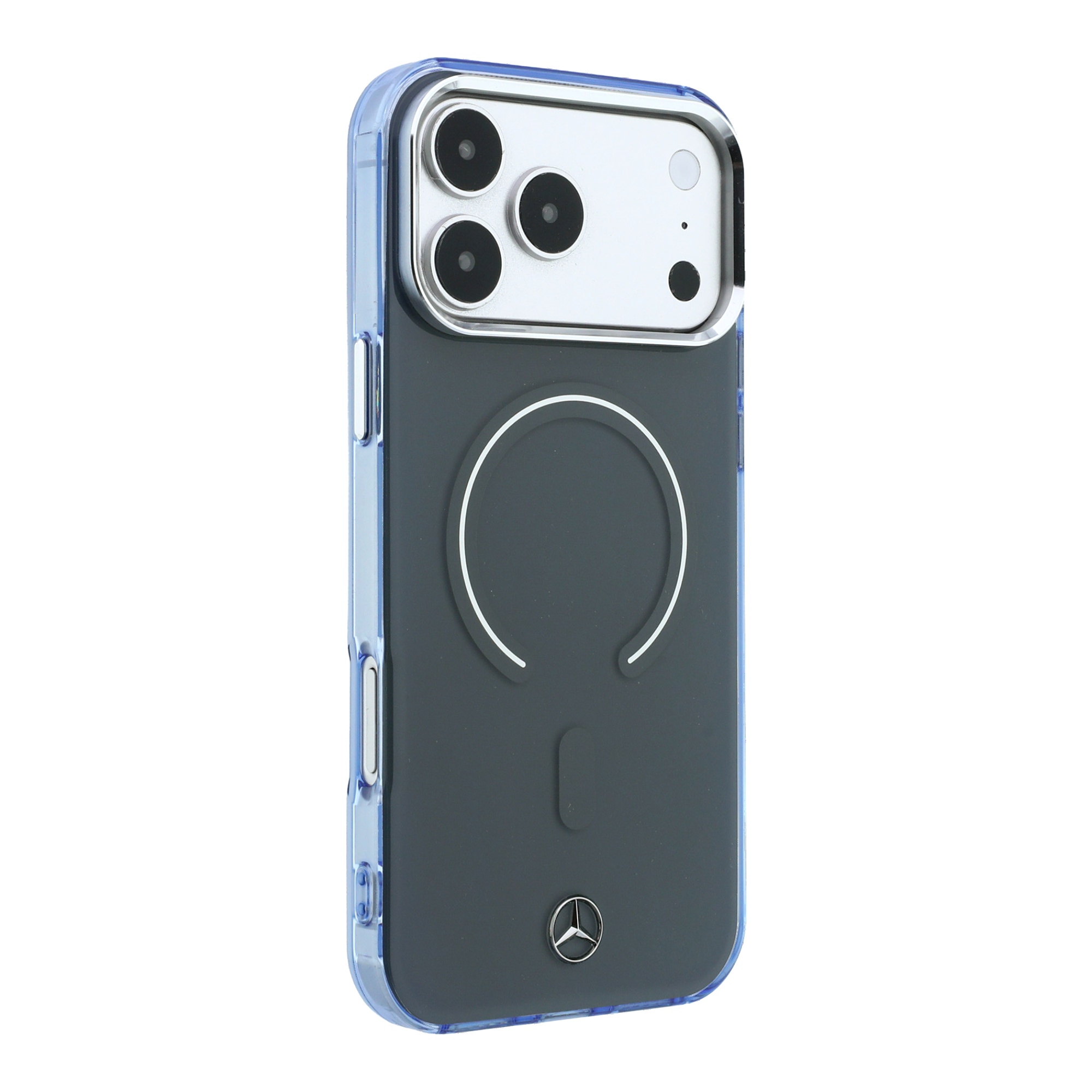 Dėklas Mercedes Double Layer Iconic Logo MagSafe Case for iPhone 18 Pro Max / 17 Pro Max - Dark Gray aprašymas - Prekės nuotrauka