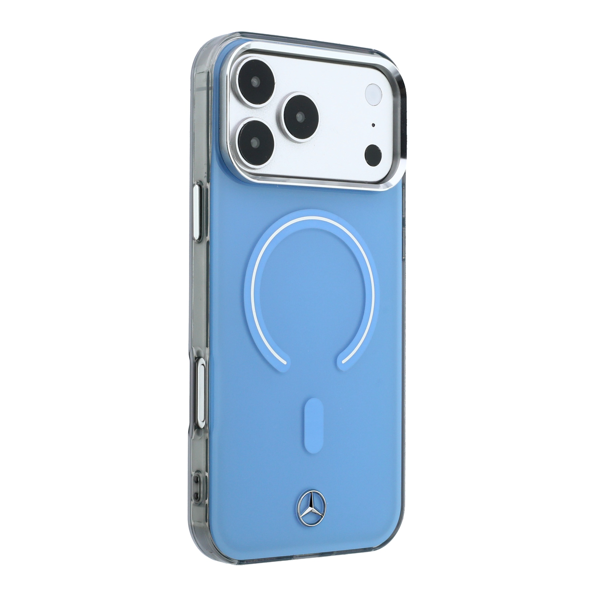 Dėklas Mercedes Double Layer Iconic Logo MagSafe Case for iPhone 18 Pro Max / 17 Pro Max - Mėlyna aprašymas - Prekės nuotrauka