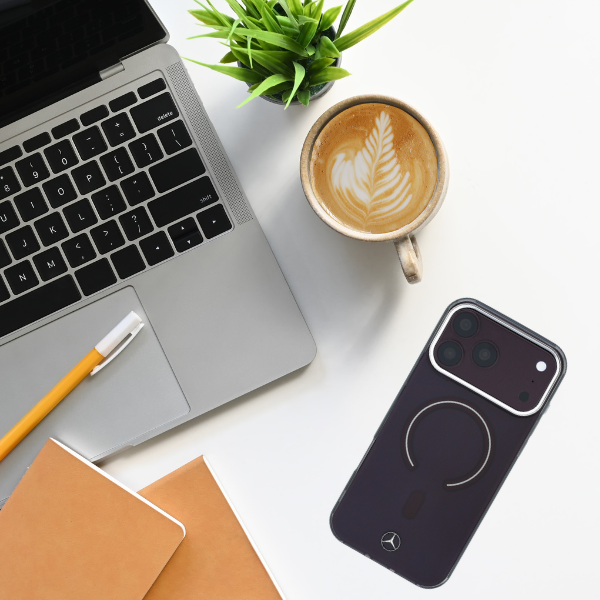 Dėklas Mercedes Double Layer Iconic Logo MagSafe case for iPhone 18 Pro Max / 17 Pro Max - burgundy aprašymas - Prekės nuotrauka