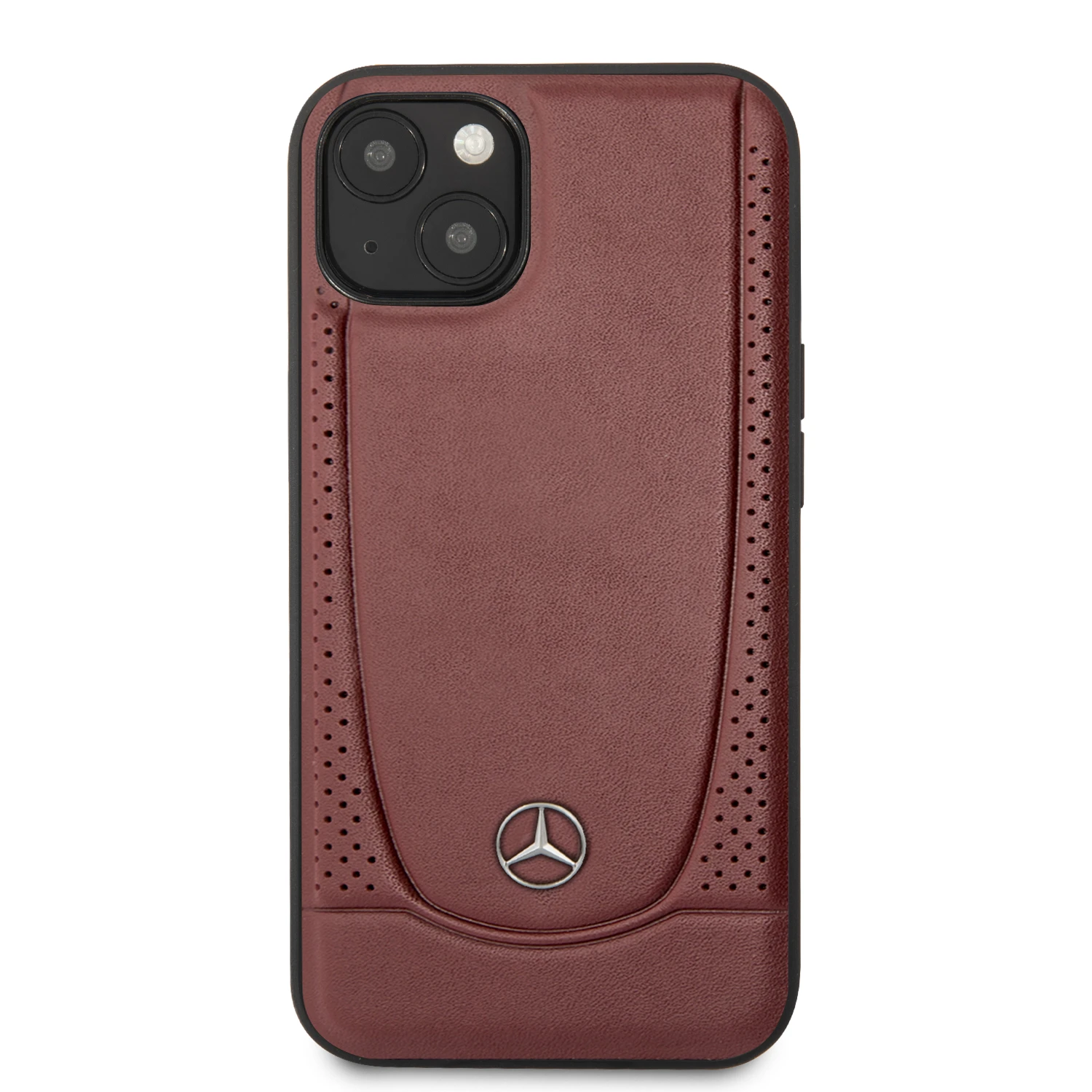 Dėklas Mercedes Leather Urban Bengale Case for iPhone 13 / 14 / 15 - Burgundy aprašymas - Prekės nuotrauka