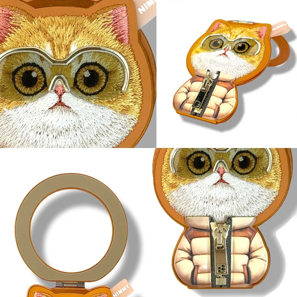 Dėklas Nimmy Cool&Cute 2.0 Cat Case for iPhone 17 Pro with Magnetic Hanger - Oranžinis aprašymas - Prekės nuotrauka
