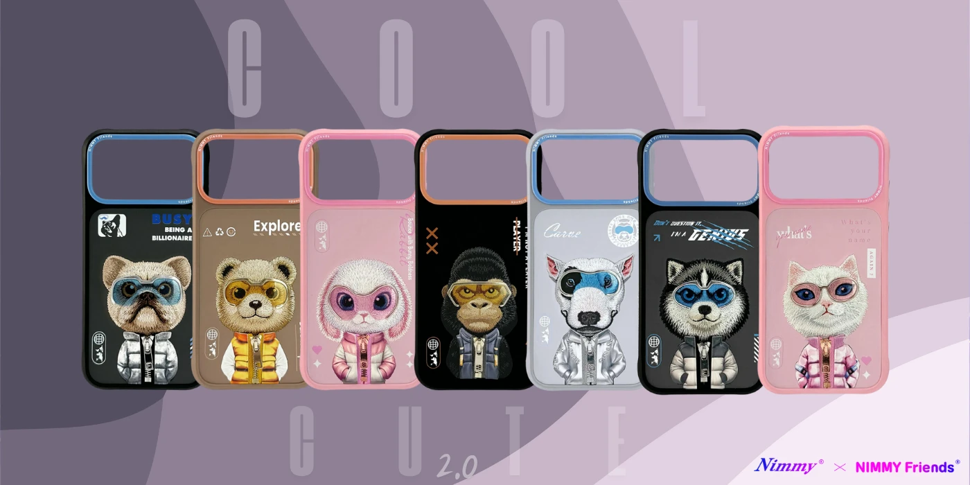 Dėklas Nimmy Cool&Cute 2.0 Cat Case for iPhone 17 Pro - Oranžinis aprašymas - Prekės nuotrauka