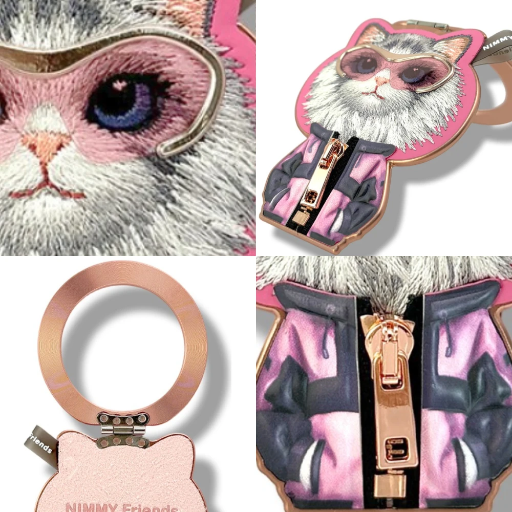 Nimmy Cool&Cute 2.0 Chinchila Magnetic Pendant - Rožinė aprašymas - Prekės nuotrauka