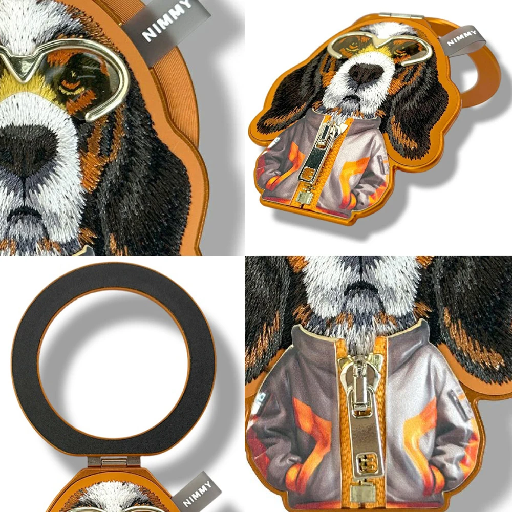 Dėklas Nimmy Cool&Cute 2.0 Dog Case for iPhone 17 Pro with Magnetic Hanger - Oranžinis aprašymas - Prekės nuotrauka