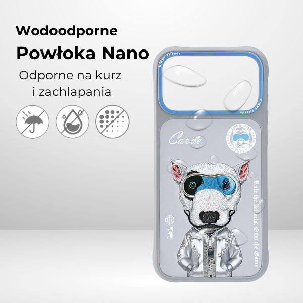 „Nimmy Cool&Cute 2.0 Nag“ dėklas, skirtas „iPhone 17 Pro“ – pilkas aprašymas - Prekės nuotrauka