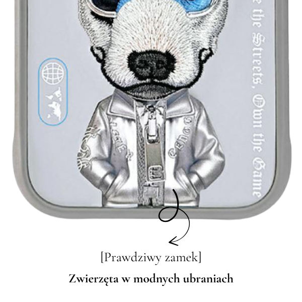 „Nimmy Cool&Cute 2.0 Nag“ dėklas, skirtas „iPhone 17 Pro“ – pilkas aprašymas - Prekės nuotrauka