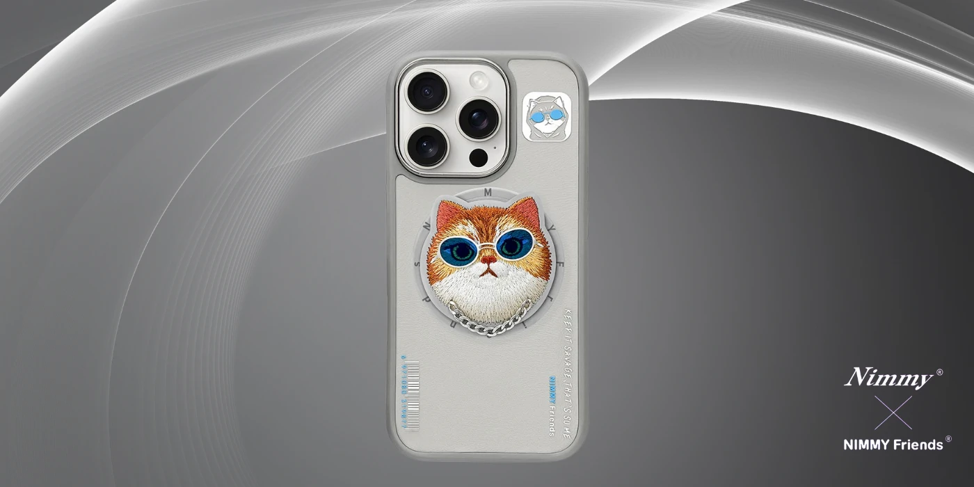 Nimmy Glasses Cool Cat MagSafe Apple iPhone 16 dėklas telefonui pilkos spalvos aprašymas - Prekės nuotrauka Nimmy Glasses Cool Cat MagSafe Apple iPhone 16 dėklas telefonui pilkos spalvos aprašymas - Prekės nuotrauka