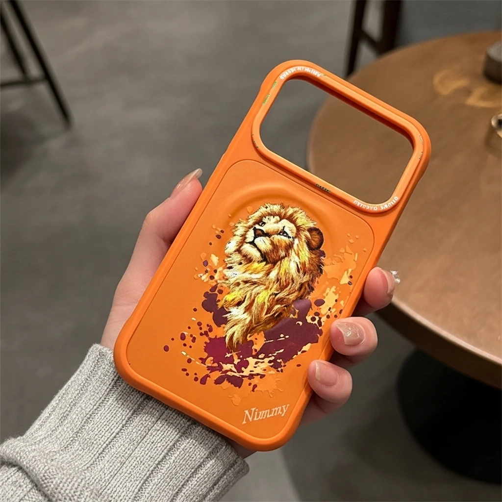 Dėklas Nimmy Lew MagSafe case for iPhone 17 Pro - oranžinis aprašymas - Prekės nuotrauka