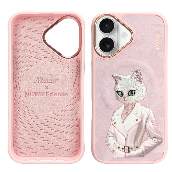 „Nimmy Magnetic“ madingas mielas augintinio formos „MagSafe“ dėklas, skirtas „iPhone 16“ – rožinis aprašymas - Prekės nuotrauka
