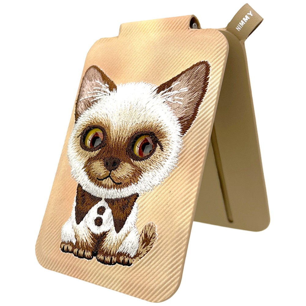 Dėklas Nimmy New Big-Eye Cute Pets 2.0 magnetinė piniginė katėms su telefono laikikliu - ruda aprašymas - Prekės nuotrauka Dėklas Nimmy New Big-Eye Cute Pets 2.0 magnetinė piniginė katėms su telefono laikikliu - ruda aprašymas - Prekės nuotrauka