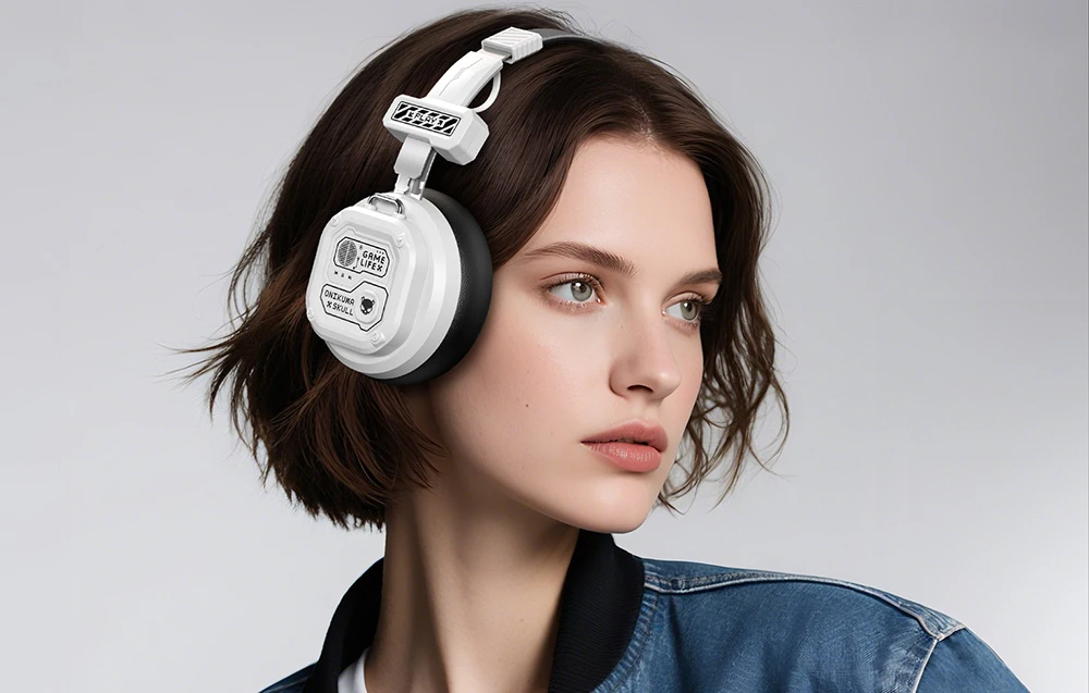 ONIKUMA GT803 gaming headphones (baltas) aprašymas - Prekės nuotrauka