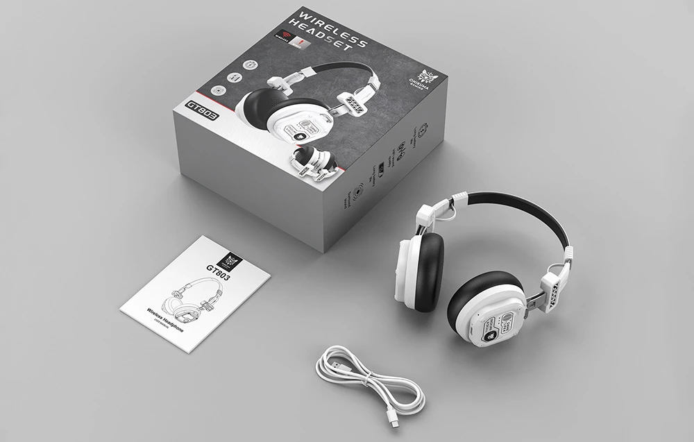ONIKUMA GT803 gaming headphones (baltas) aprašymas - Prekės nuotrauka