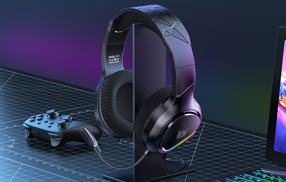 Onikuma TZ5008 5-in-1 Gaming Set: Keyboard + Mouse + Headset + Mouse Pad + Stand aprašymas - Prekės nuotrauka