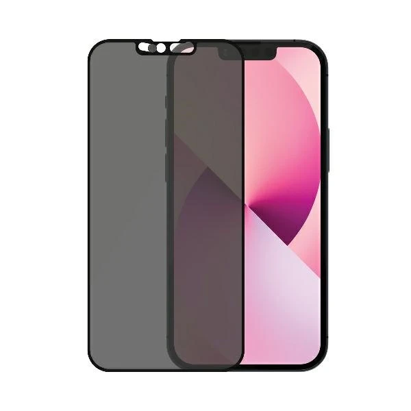 Panzer Glass PanzerGlass CamSlider Privacy AB Apple, iPhone 13 mini, Grūdintas stiklas, Juodas, Privatus stiklas, Tinka dėklui aprašymas - Prekės nuotrauka