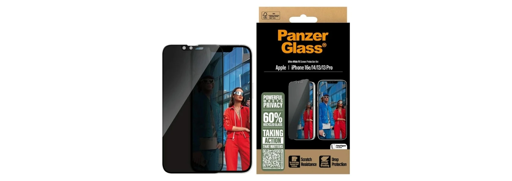 Panzer Glass PanzerGlass Ultra-Wide Fit Privacy Glass for iPhone 16e / 14 / 13 / 13 Pro aprašymas - Prekės nuotrauka Panzer Glass PanzerGlass Ultra-Wide Fit Privacy Glass for iPhone 16e / 14 / 13 / 13 Pro aprašymas - Prekės nuotrauka