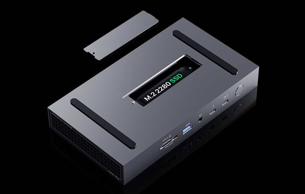 Peladn G2E Thunderbolt 5 Docking Station (Gray) aprašymas - Prekės nuotrauka