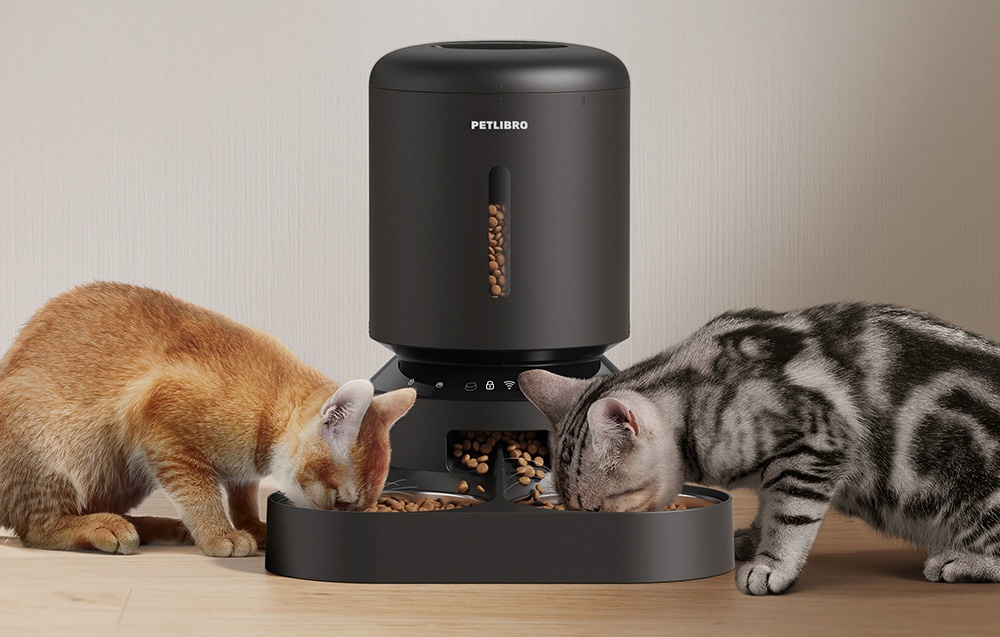 Petlibro Granary food dispenser with double bowl, Wifi, 5L(juodas) aprašymas - Prekės nuotrauka