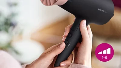 Plaukų džiovintuvas Philips 3000 serija BHD350/10, Juodos/Rausvos spalvos aprašymas - Prekės nuotrauka