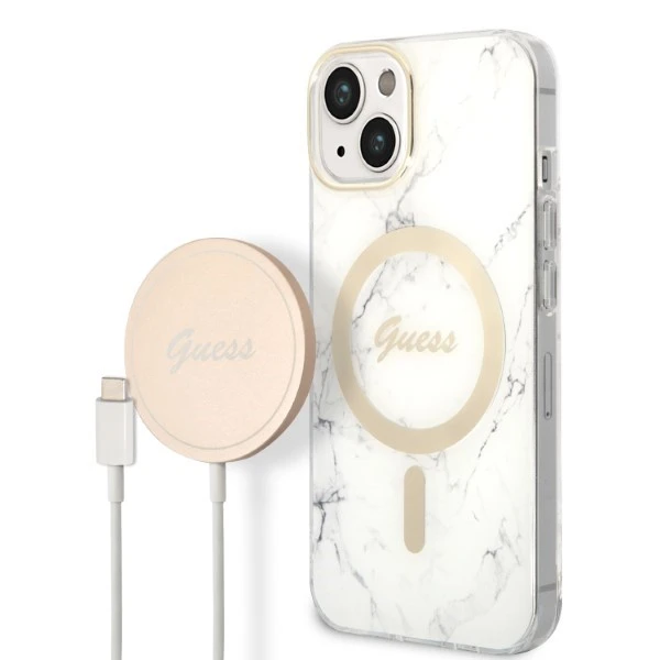 Rinkinys Guess GUBPP14SHMEACSH Case+ Charger iPhone 14 6,1 Rinkinys Guess GUBPP14SHMEACSH Case+ Charger iPhone 14 6,1