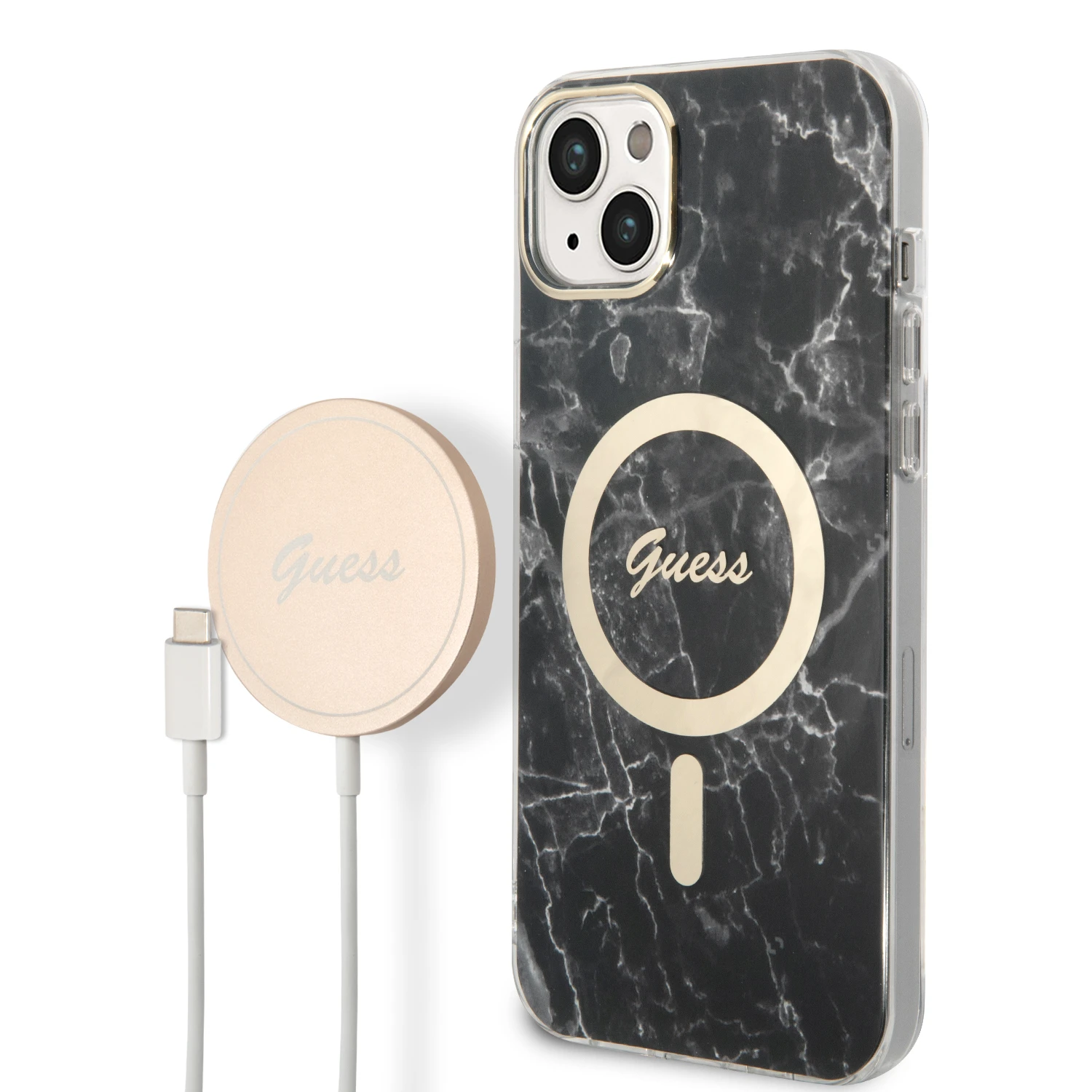 Rinkinys Guess GUBPP14SHMEACSK Case+ Charger iPhone 14 6,1 Rinkinys Guess GUBPP14SHMEACSK Case+ Charger iPhone 14 6,1