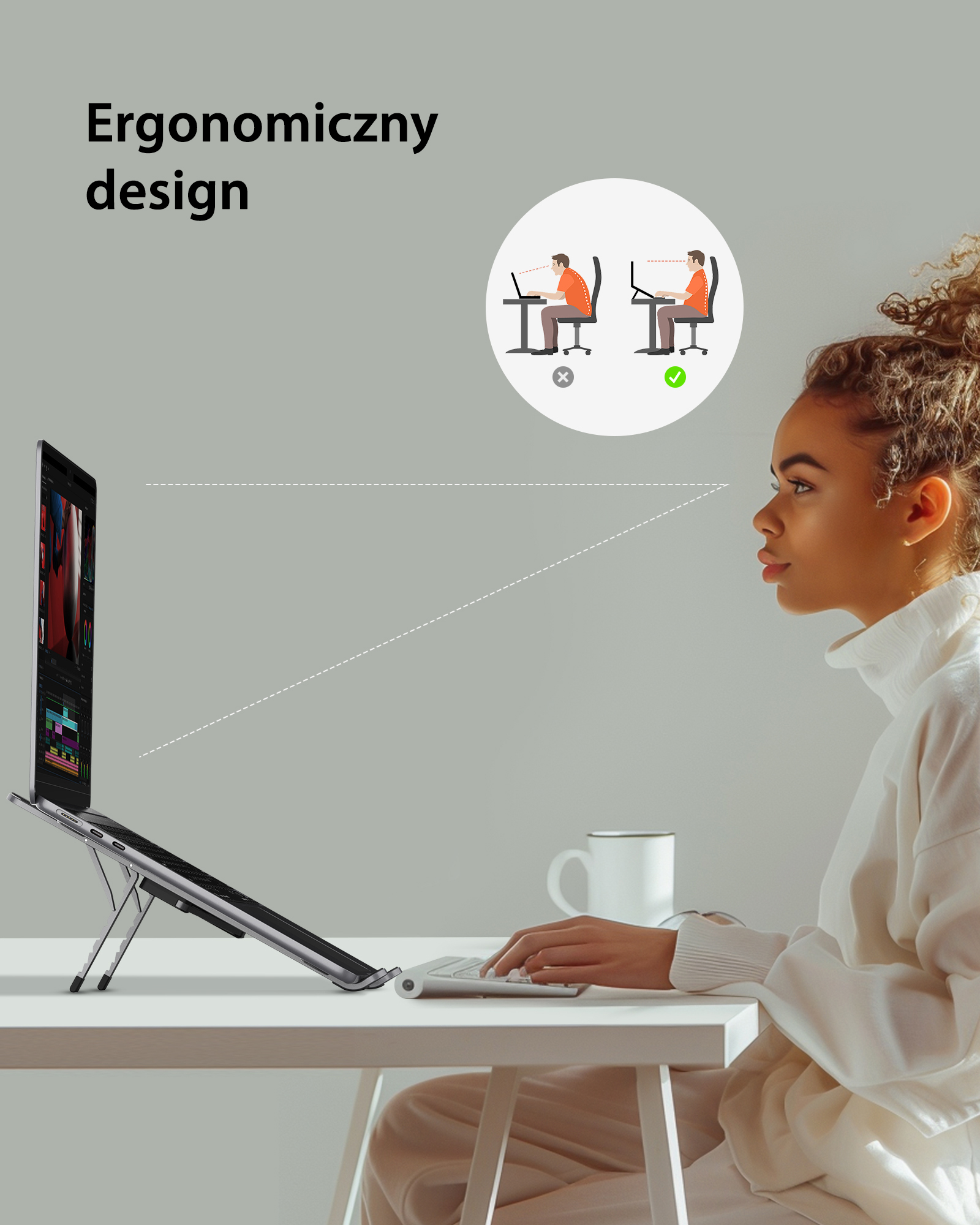 SODI 315 Adjustable Foldable Nešiojamas kompiuteris Stand pilka aprašymas - Prekės nuotrauka SODI 315 Adjustable Foldable Nešiojamas kompiuteris Stand pilka aprašymas - Prekės nuotrauka