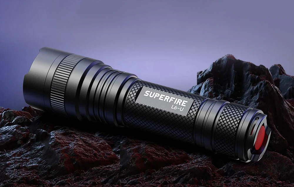 Superfire L6-U prožektorius - 1480 lm, 330 m, 5 modes, 20W, USB-C aprašymas - Prekės nuotrauka
