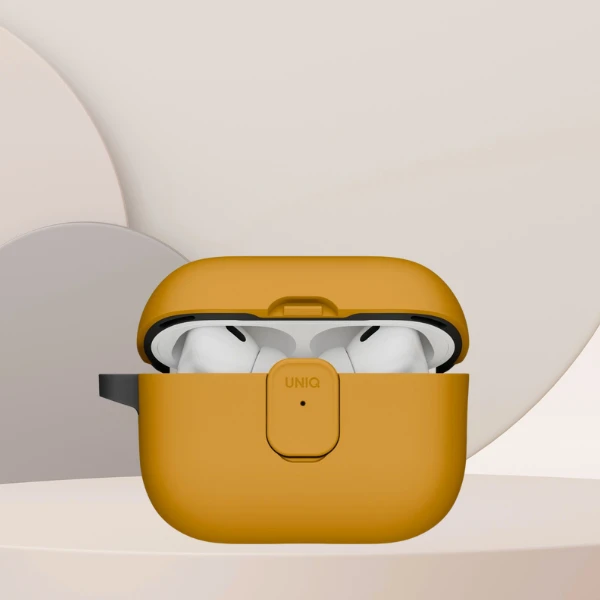 Dėklas Uniq Clyde Case for AirPods Pro 3rd Gen - Geltona-Gray aprašymas - Prekės nuotrauka