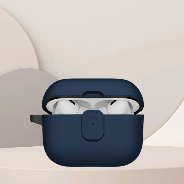„Uniq Clyde“ dėklas, skirtas „AirPods Pro“ (3 kartos) – Mėlyna/pilkas aprašymas - Prekės nuotrauka „Uniq Clyde“ dėklas, skirtas „AirPods Pro“ (3 kartos) – Mėlyna/pilkas aprašymas - Prekės nuotrauka