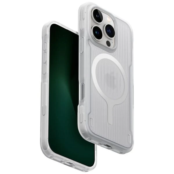 Uniq Combat Active Magclick įkrovimo dėklas, skirtas iPhone 16 Pro Max - Baltas aprašymas - Prekės nuotrauka