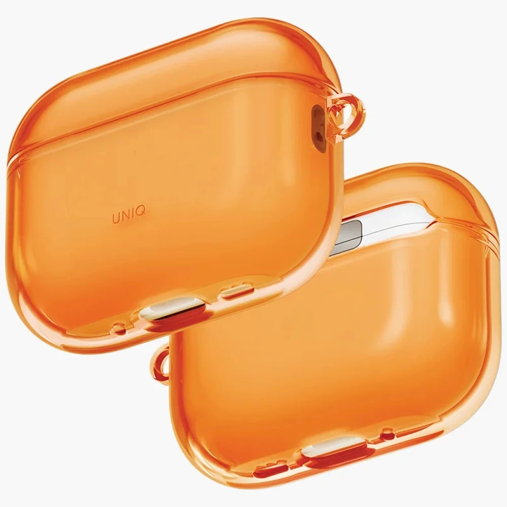Dėklas Uniq Glase Case for AirPods Pro 3 - Oranžinis aprašymas - Prekės nuotrauka