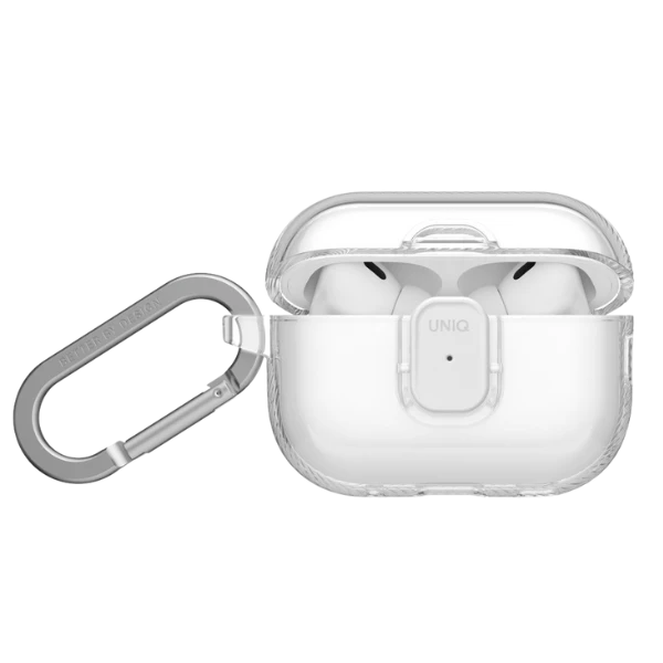 „Uniq Glase Pro“ dėklas, skirtas „AirPods Pro 3“ – su užraktu – permatomas aprašymas - Prekės nuotrauka „Uniq Glase Pro“ dėklas, skirtas „AirPods Pro 3“ – su užraktu – permatomas aprašymas - Prekės nuotrauka