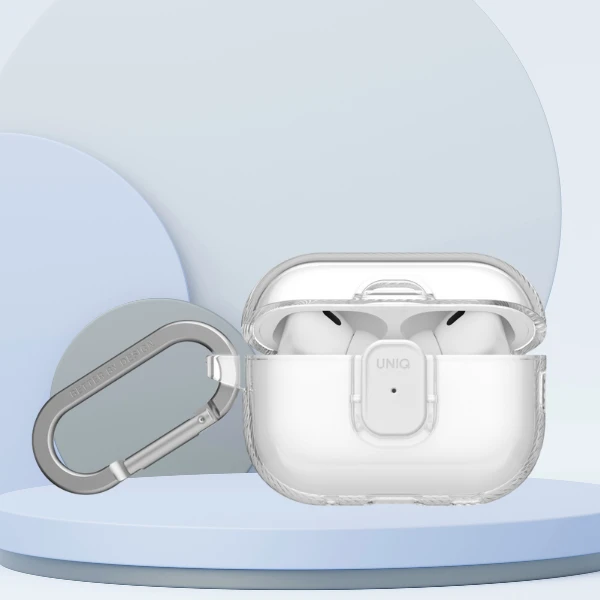 „Uniq Glase Pro“ dėklas, skirtas „AirPods Pro 3“ – su užraktu – permatomas aprašymas - Prekės nuotrauka „Uniq Glase Pro“ dėklas, skirtas „AirPods Pro 3“ – su užraktu – permatomas aprašymas - Prekės nuotrauka